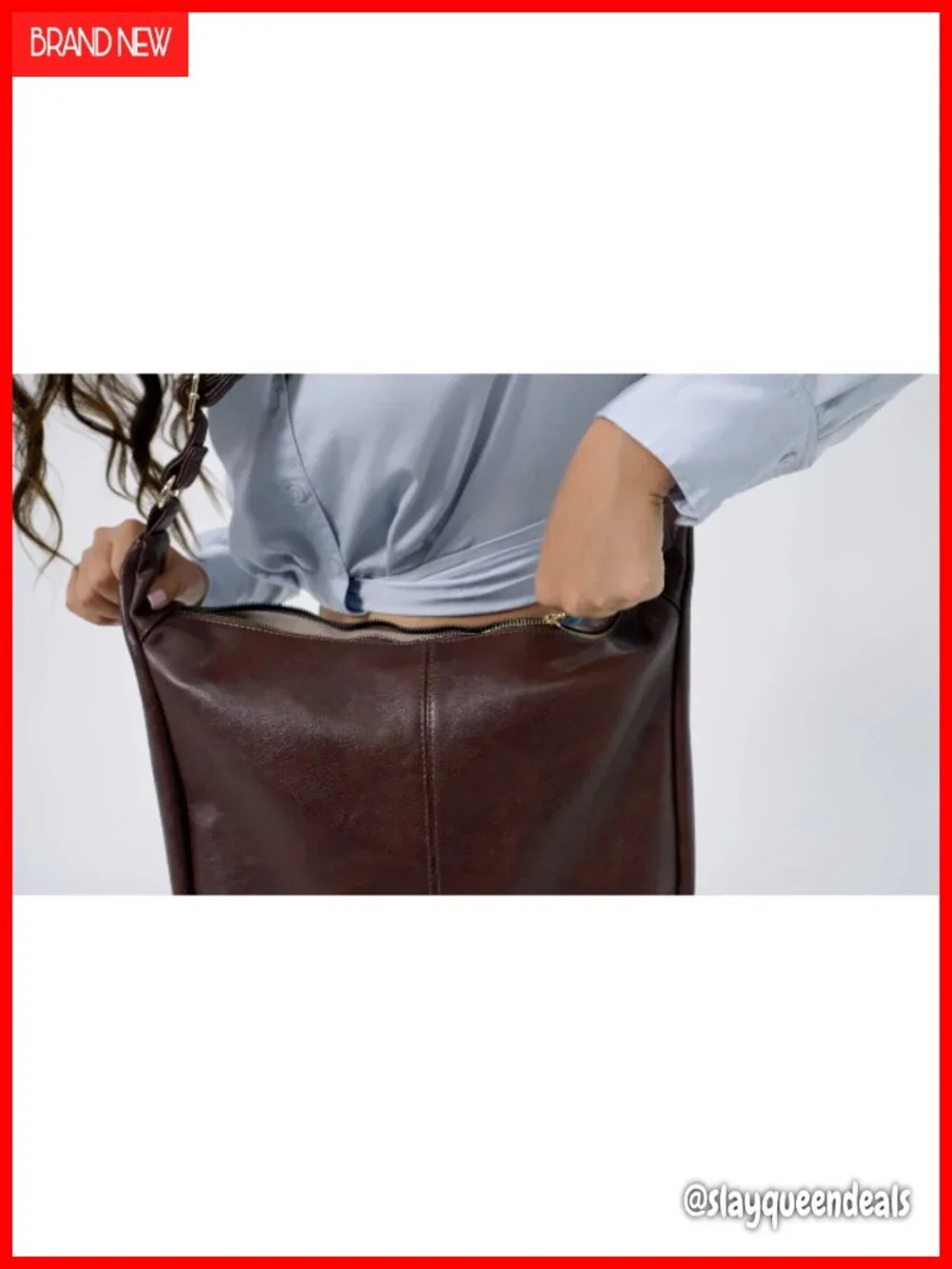 Women's Hobo Bag Soft PU Leather Crossbody Slouchy Shoulder Purse with
